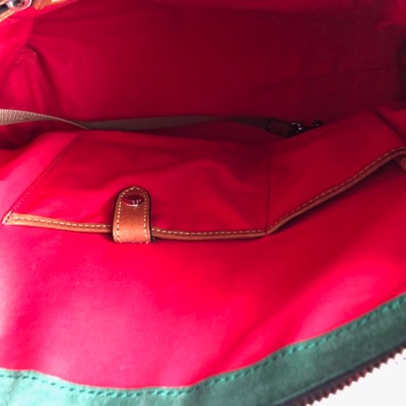 Dooney and Bourke Florentine Leather Clayton Satchel - British Tan - Picture 13 of 15